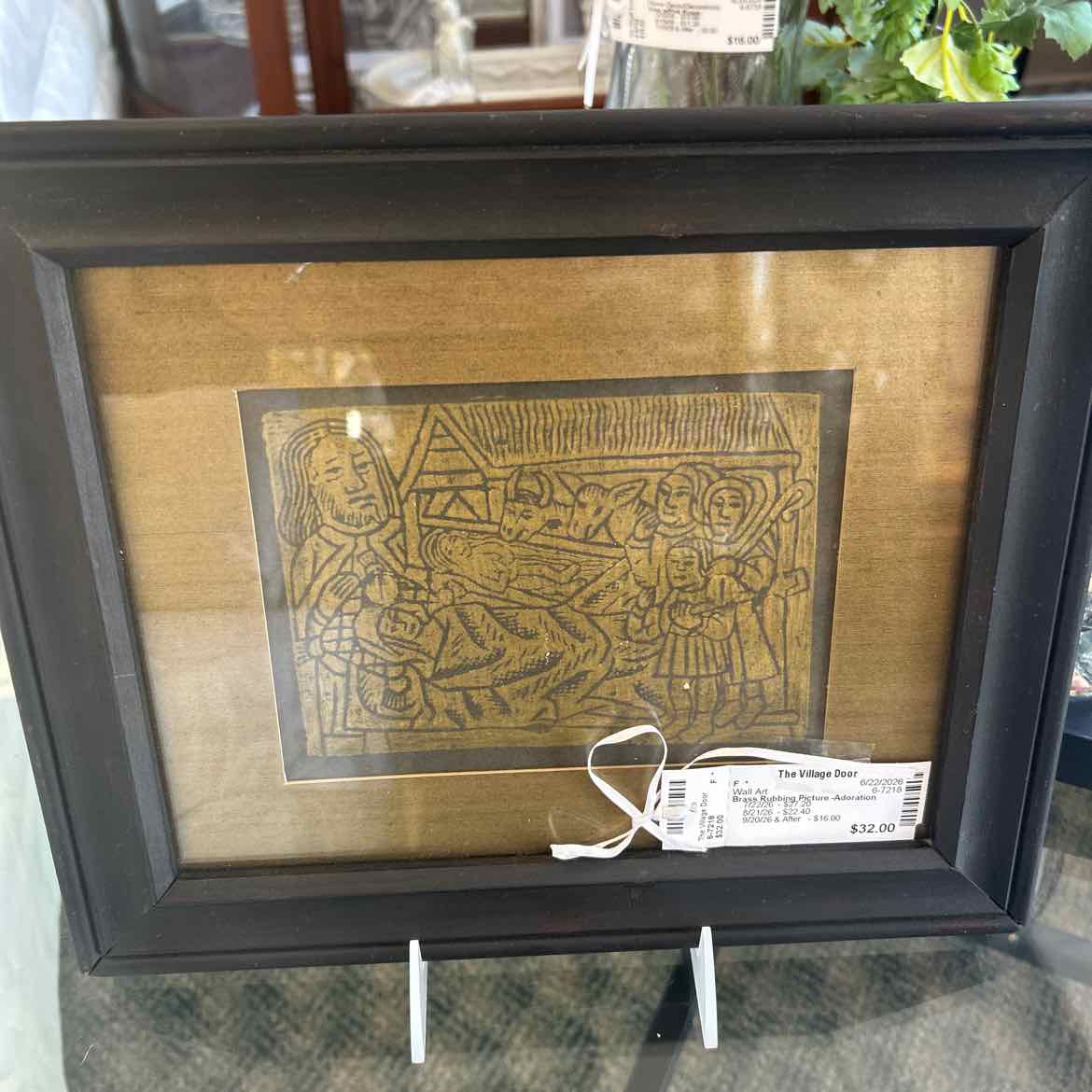 Brass Rubbing Picture -Adoration Shepard