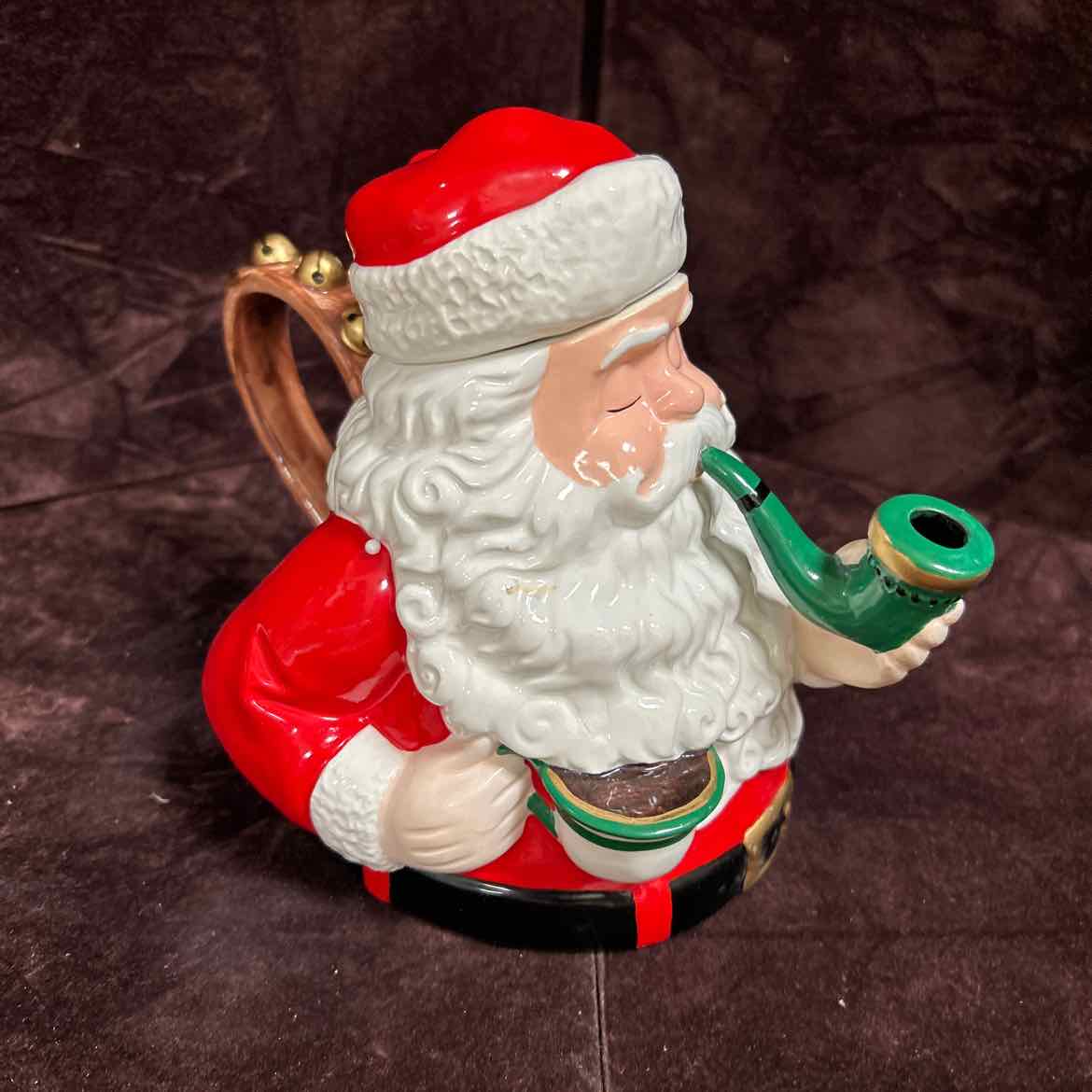 NEW Dept 56 Santa Tea Set w/4 cups & Teapot