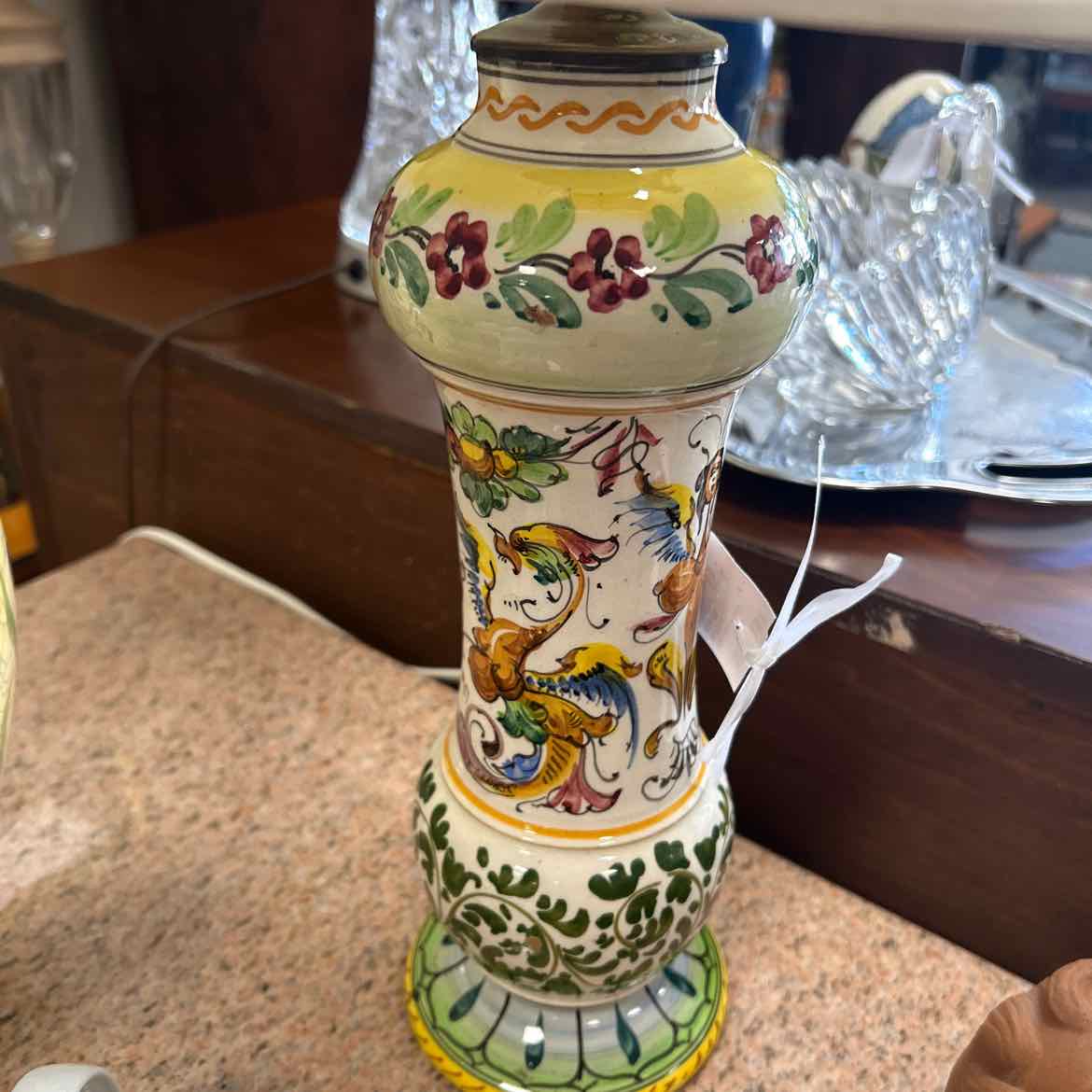 Italian Painted Lamp