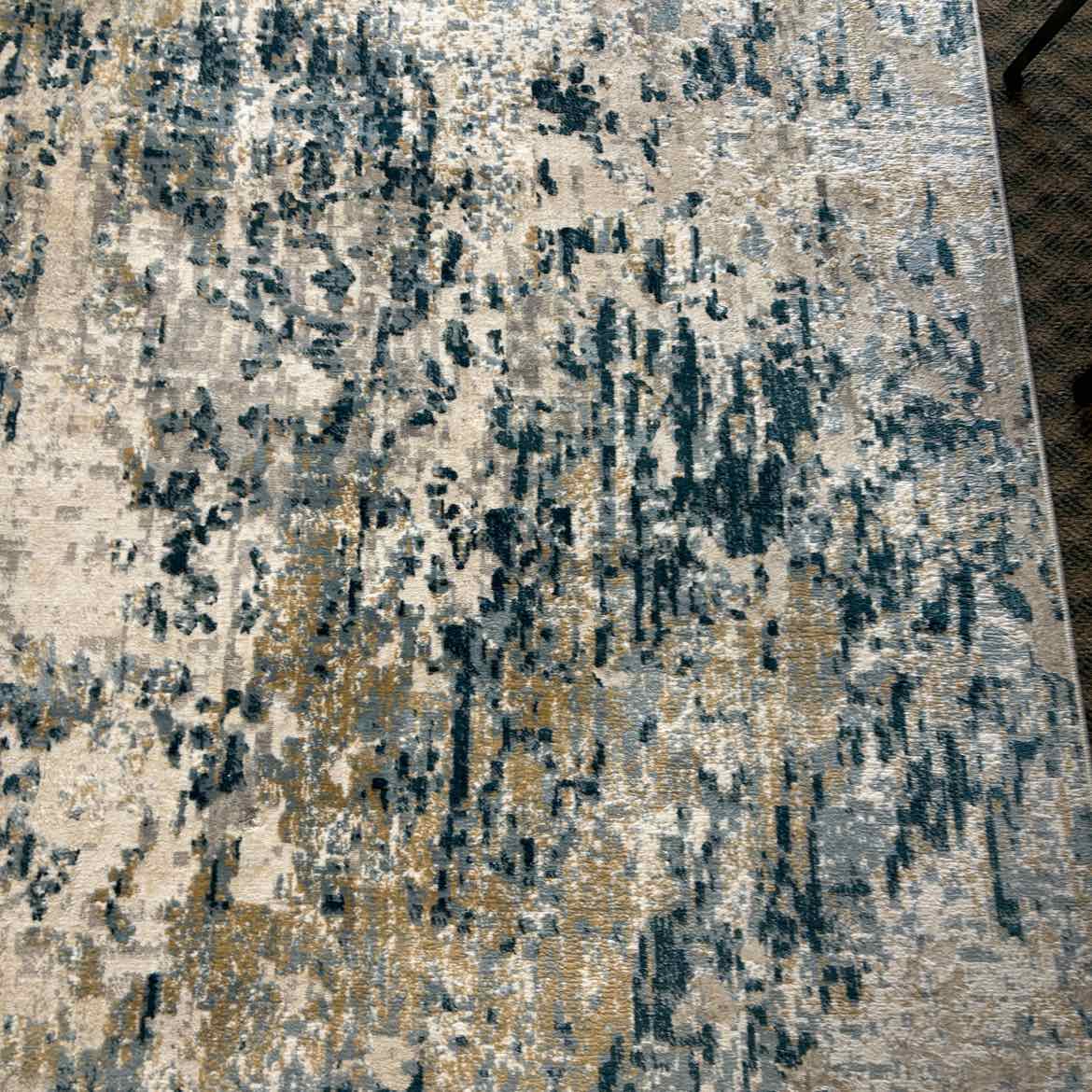 5'3x7' Gray/Beige/Turquoise Rug