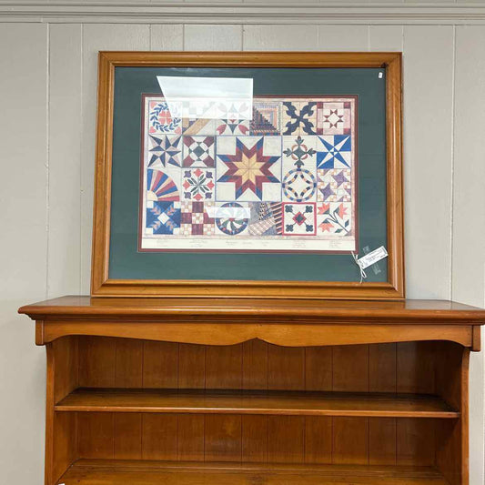 Picture of Quilt Blocks in Wood Frame