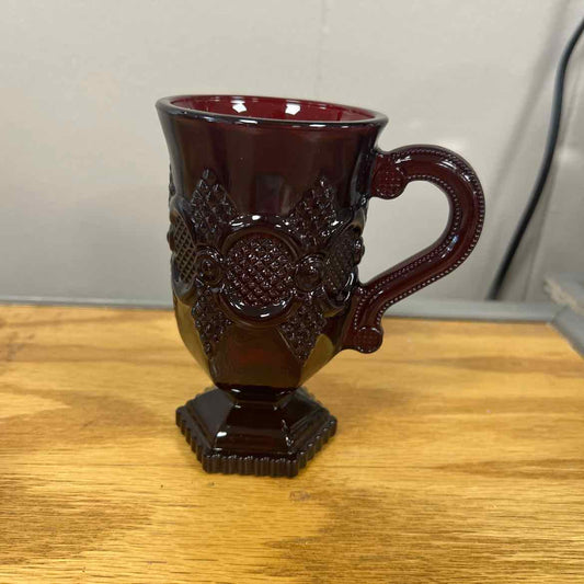 8 pc Avon Ruby Cape Cod Mugs