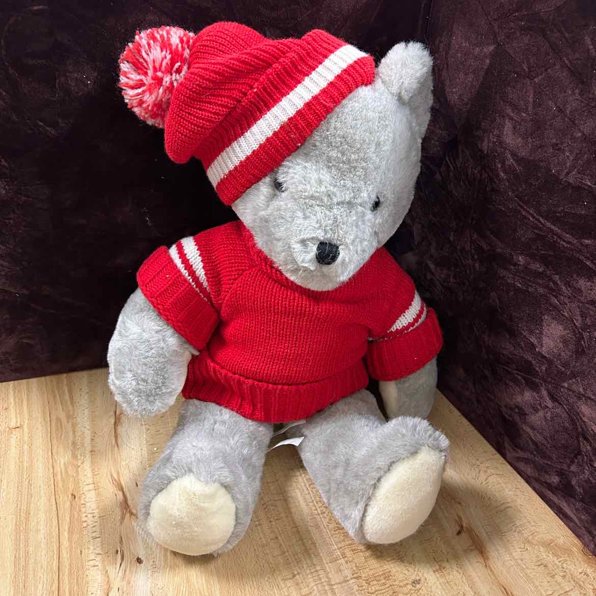 Large Teddy Bear w/Red Sweater