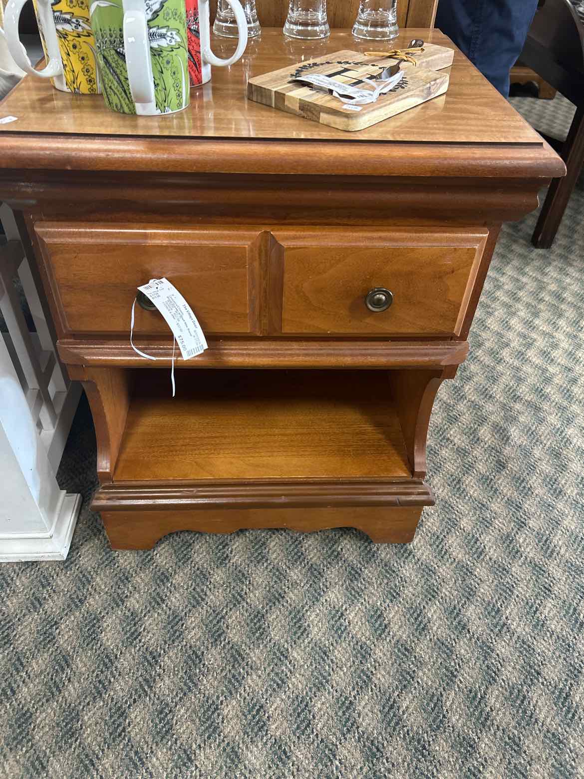Wood Drawer w/Shelf Night Stand