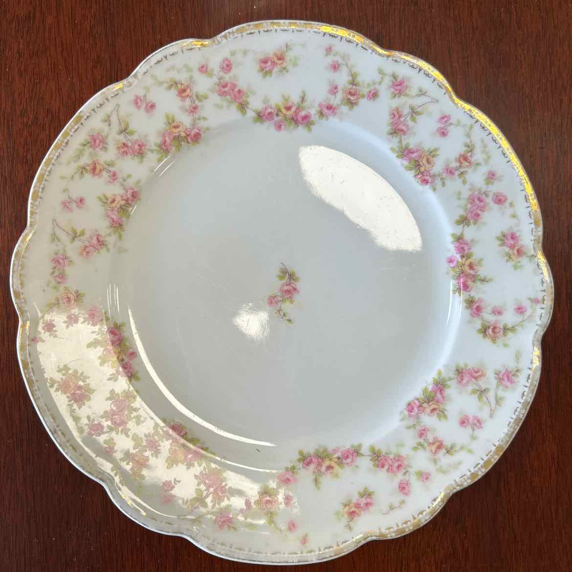 60 pc China Set w/Pink Flowers AS IS