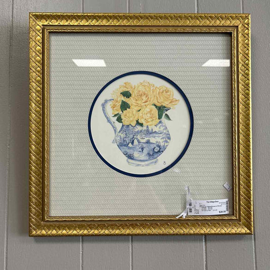 Picture of Yellow Roses in Pitcher
