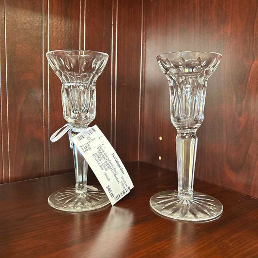 2 Waterford Crystal Candlesticks