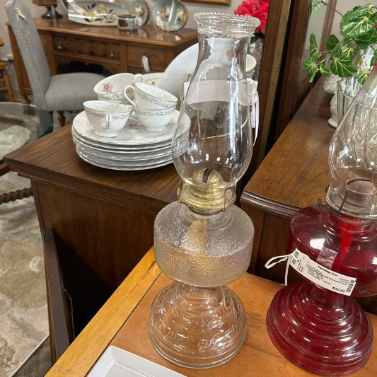 Clear Hurricane Lamp