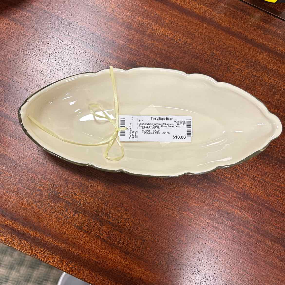 Franciscan Desert Rose Small Oval Tray