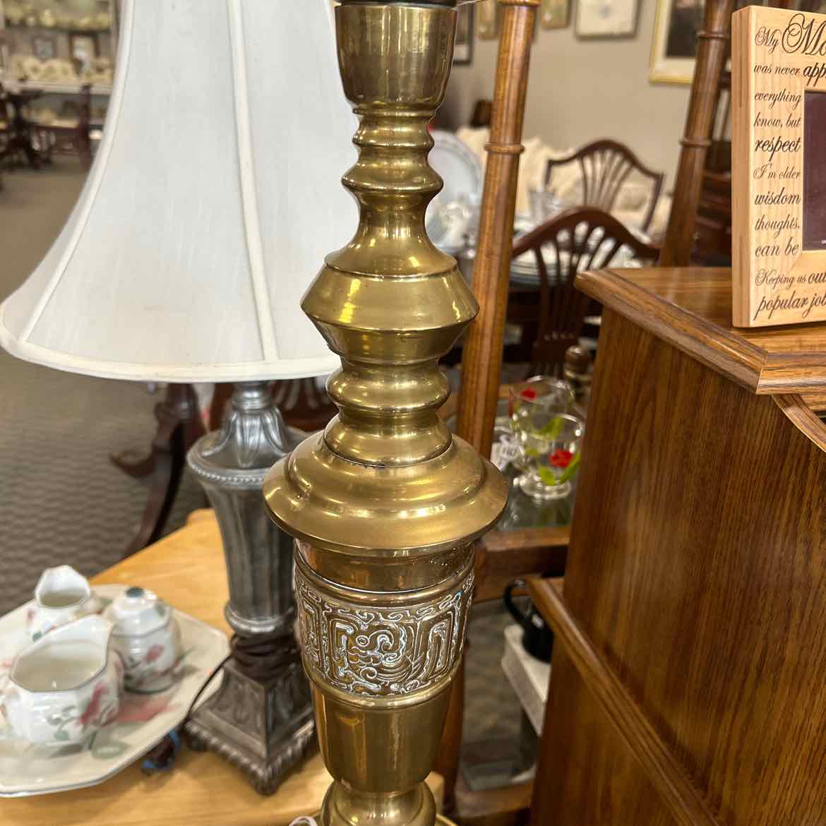 Tall Brass Vintage Candleholder