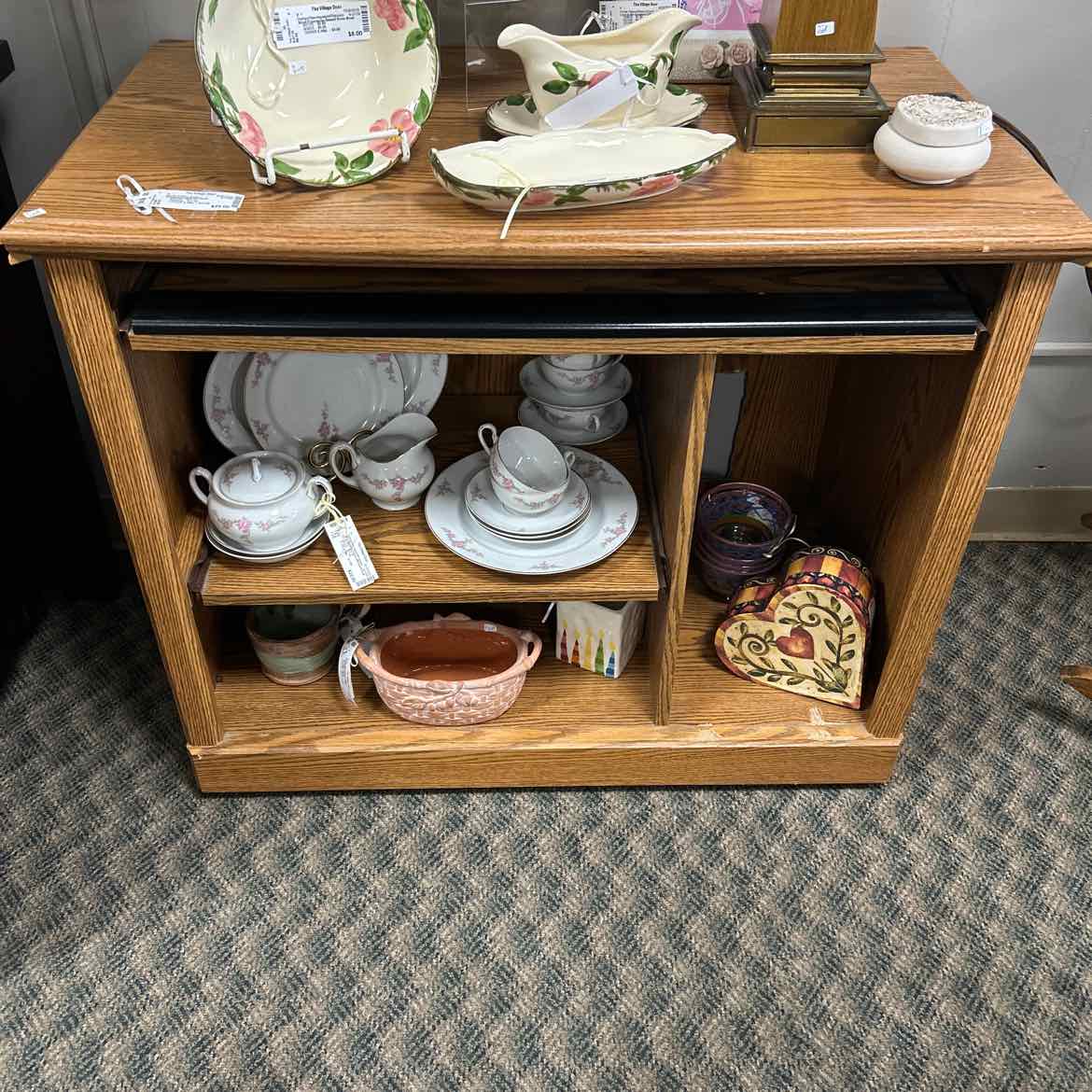 Wood Computer/TV Desk