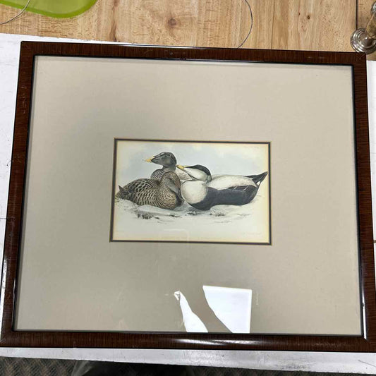 Picture of 3 Ducks in Brown Frame