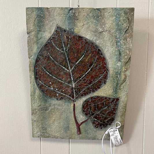 Brown Glass Leaves Picture