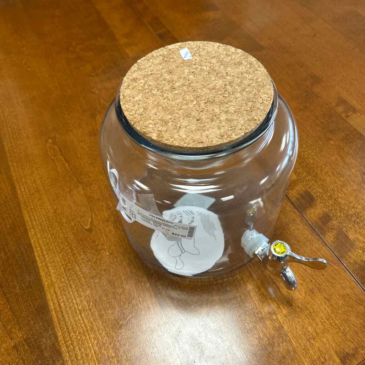 Beverage Dispenser w/Cork Top