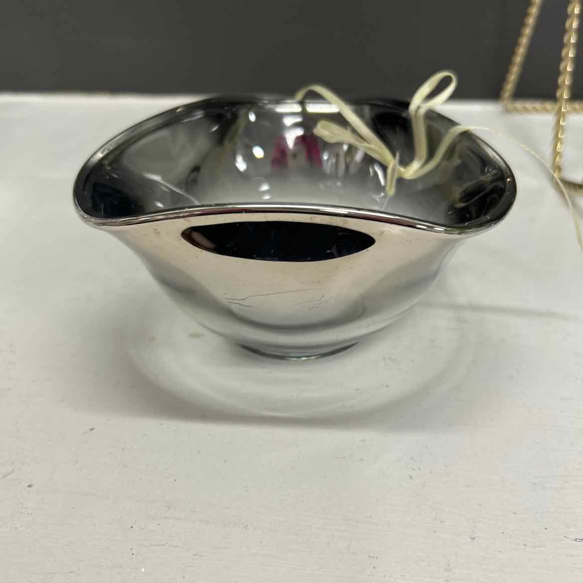 Glass Bowl w/Gray Trim
