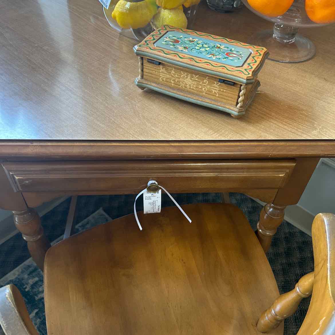 Light Wood Corner Desk w/Chair
