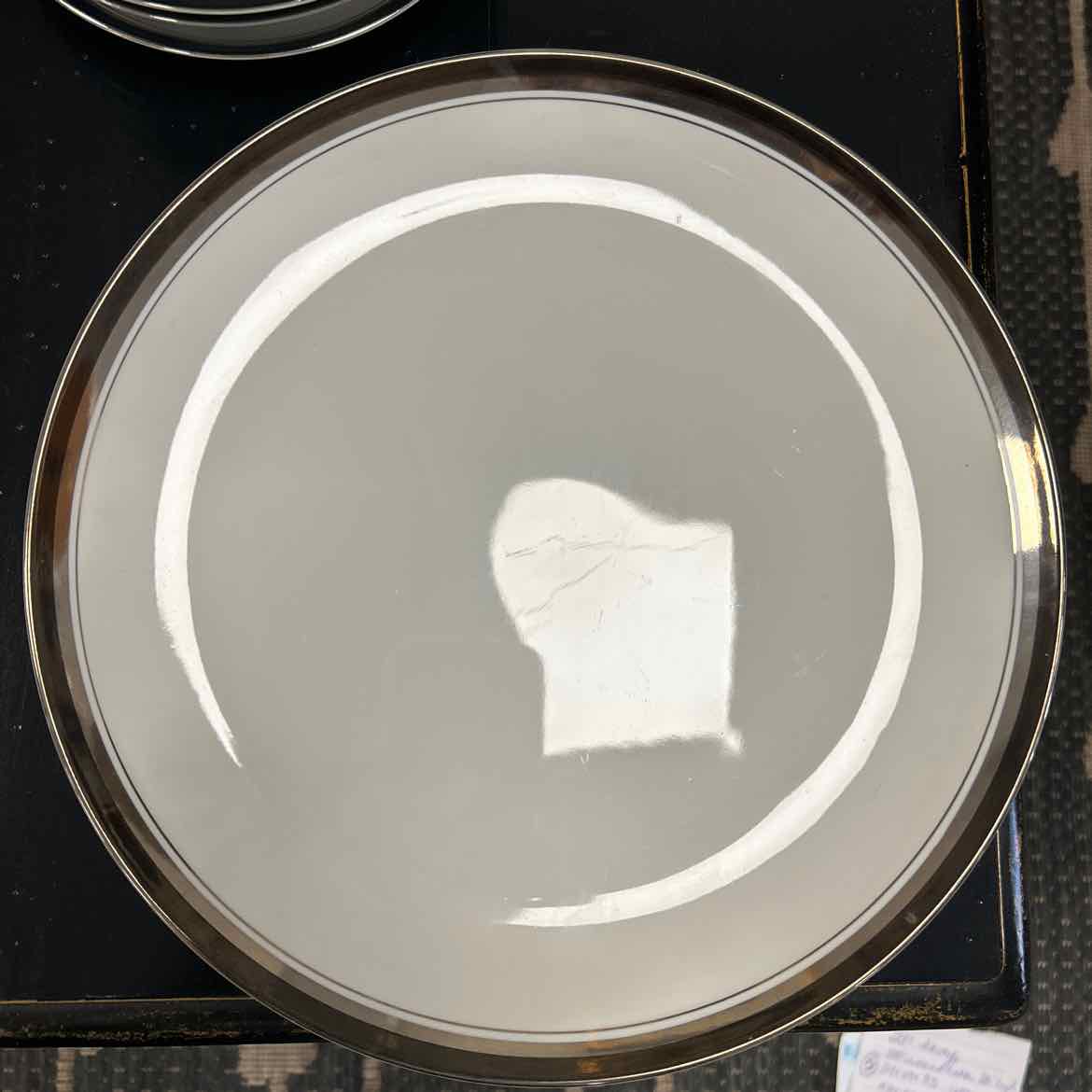 40 pc China w/Black & Silver Rim