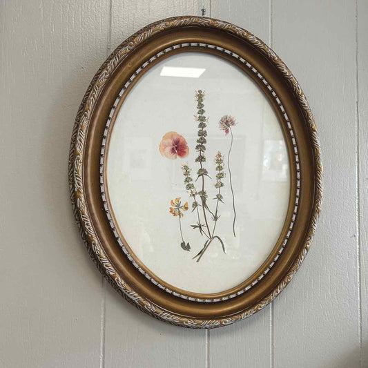 Oval Floral Picture
