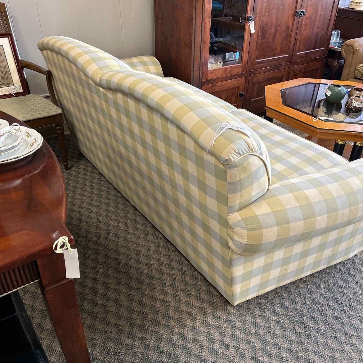 Blue & Yellow Plaid Sofa