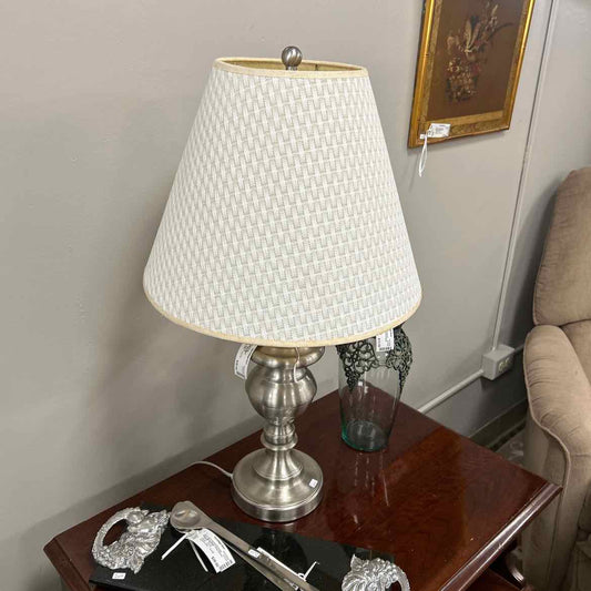 Lamp w/Silver Base