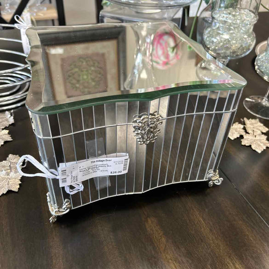 Square Mirrored Jewelry Box