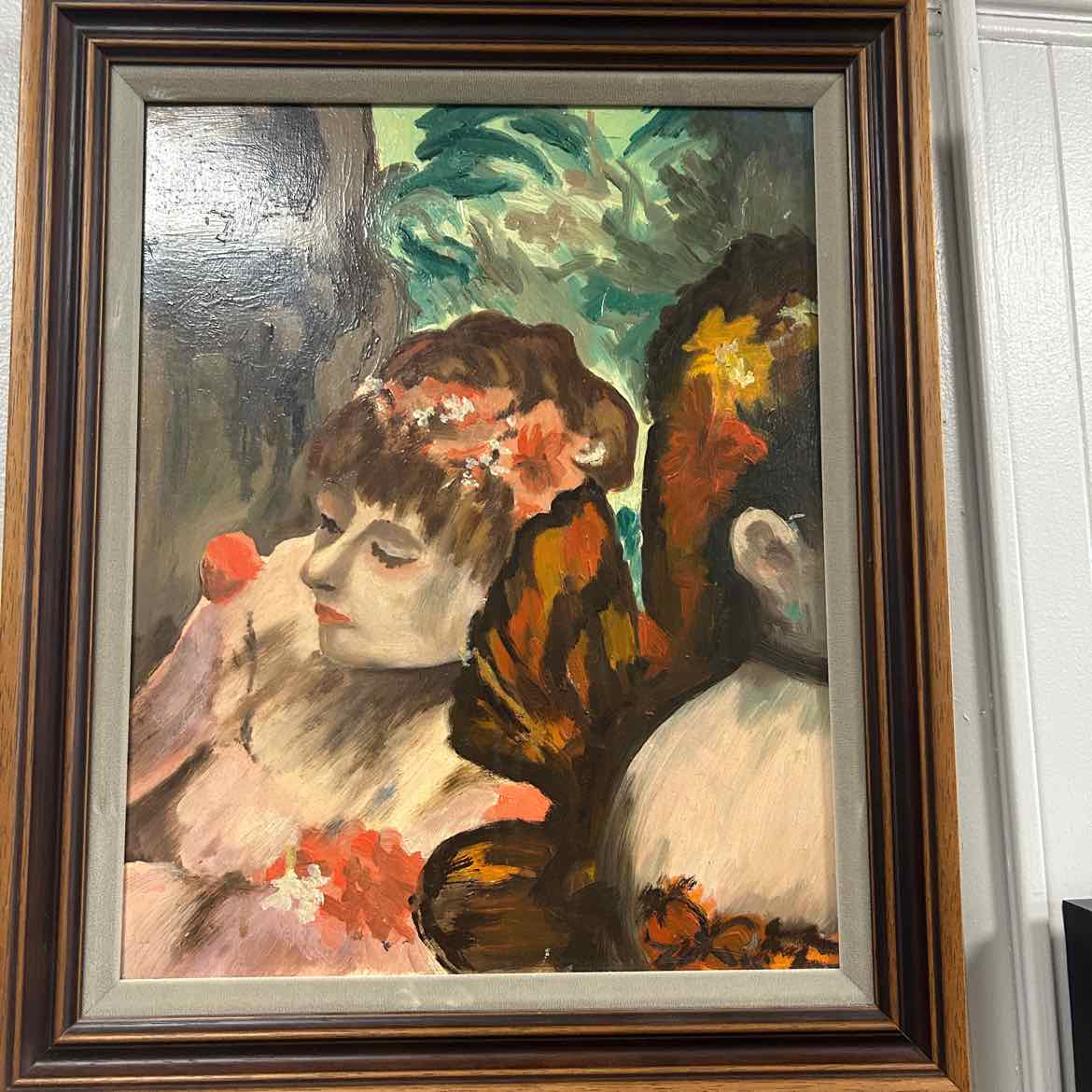 Picture -Lady w/Flowers in Hair & Dress