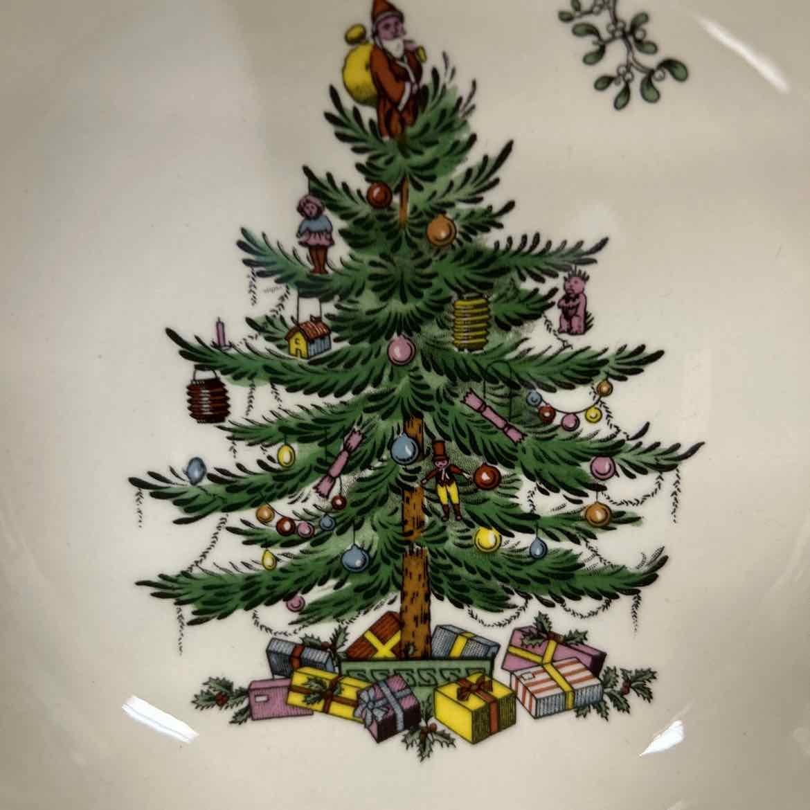 4 Spode Christmas Tree Cereal Bowls