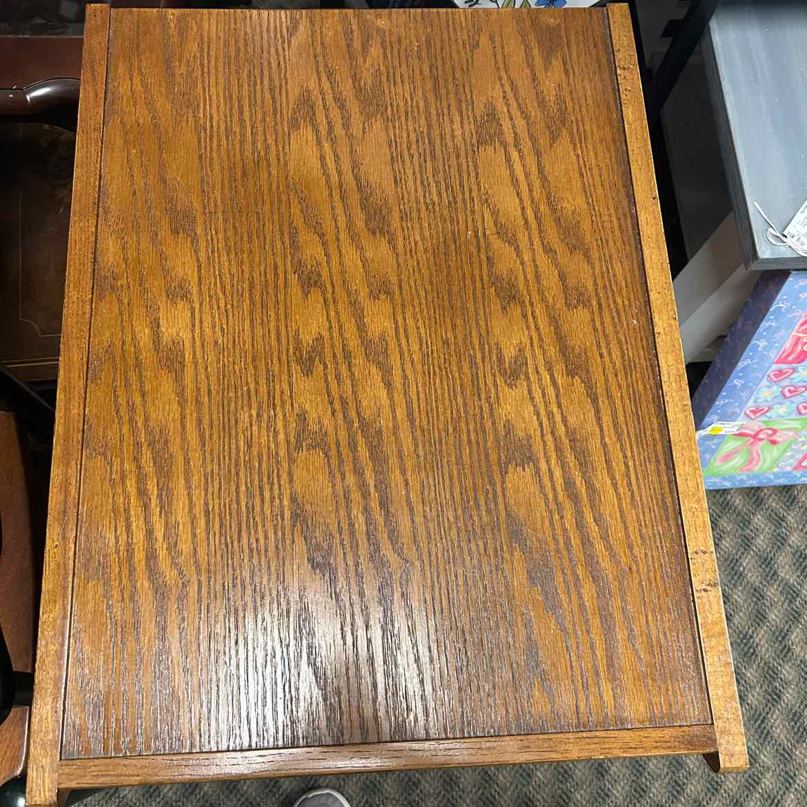2 Drawer Wood File Cabinet