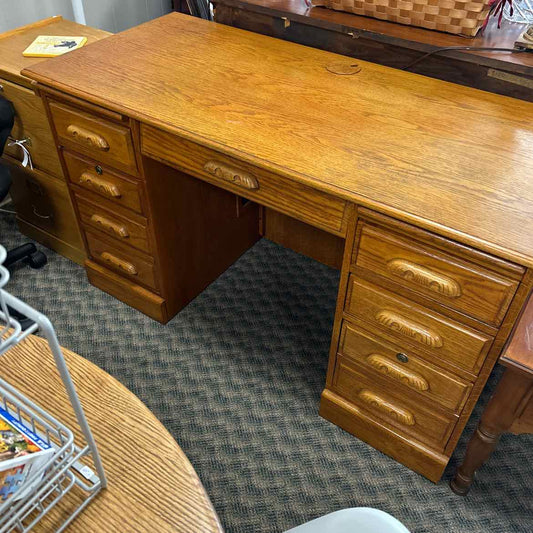 Light Wood Desk With File Drawer