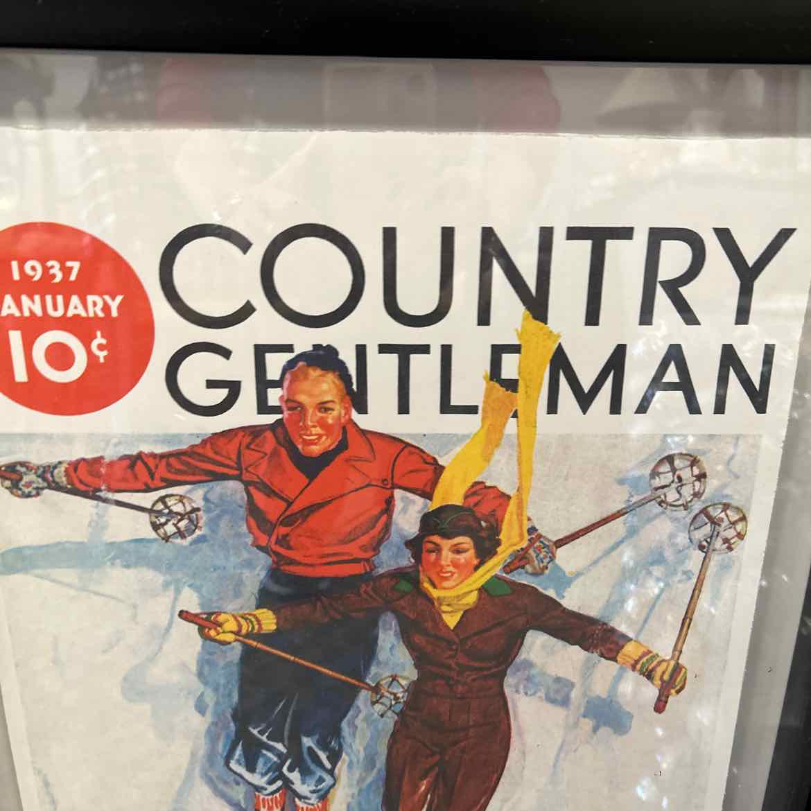 Country Gentleman Print w/Black Frame