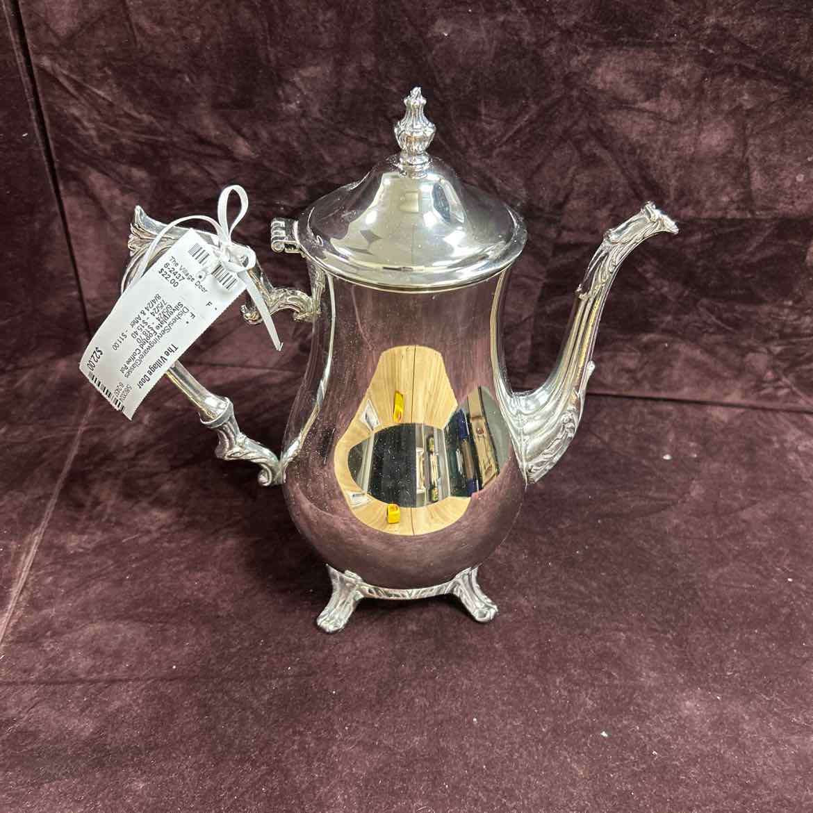 Silverplate Footed Coffee Pot