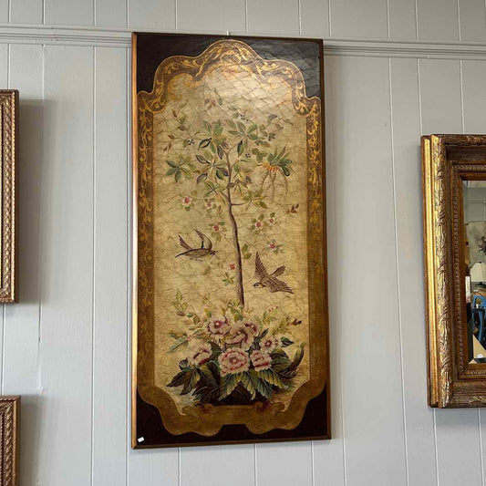 Tree of Life w/2 Birds Painted on Wood