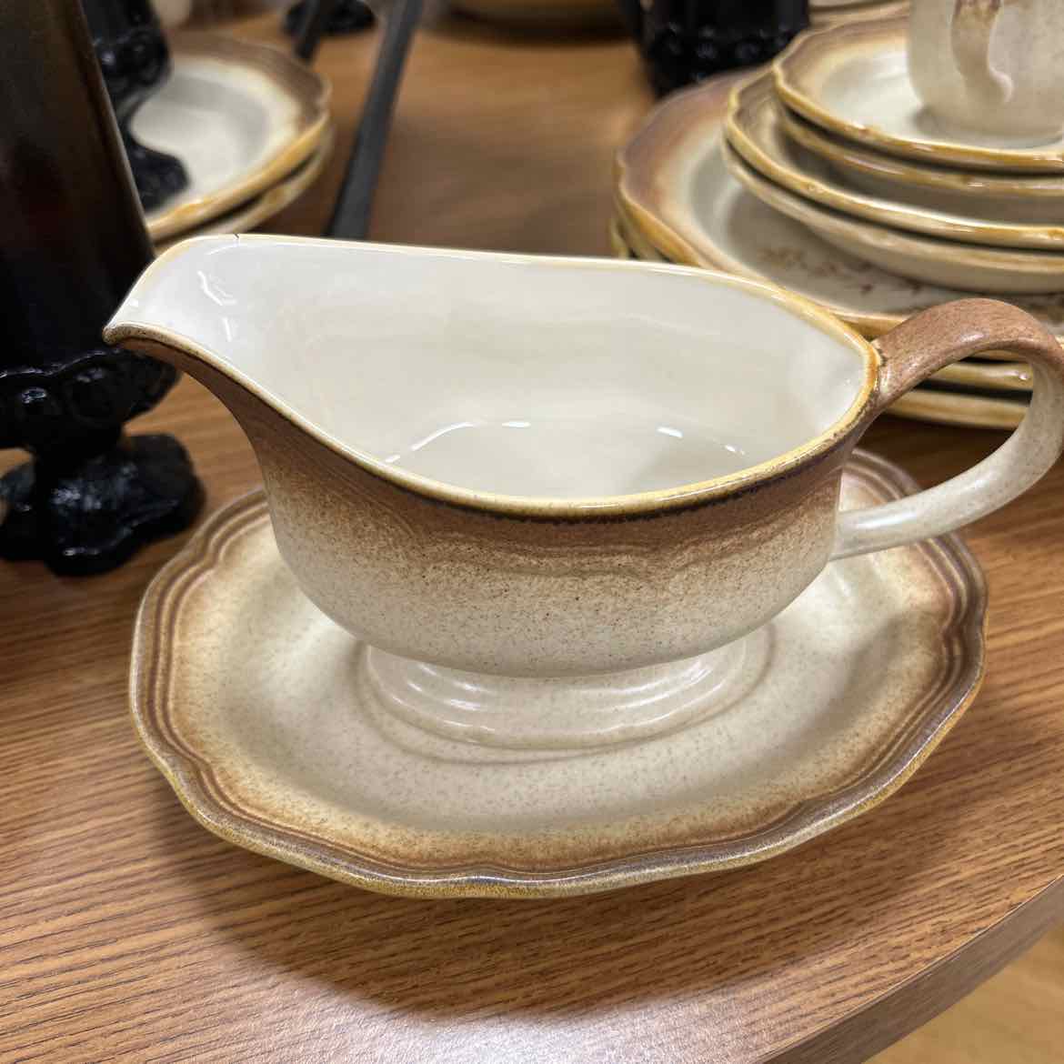 48 pc Mikasa Whole Wheat Dinnerware