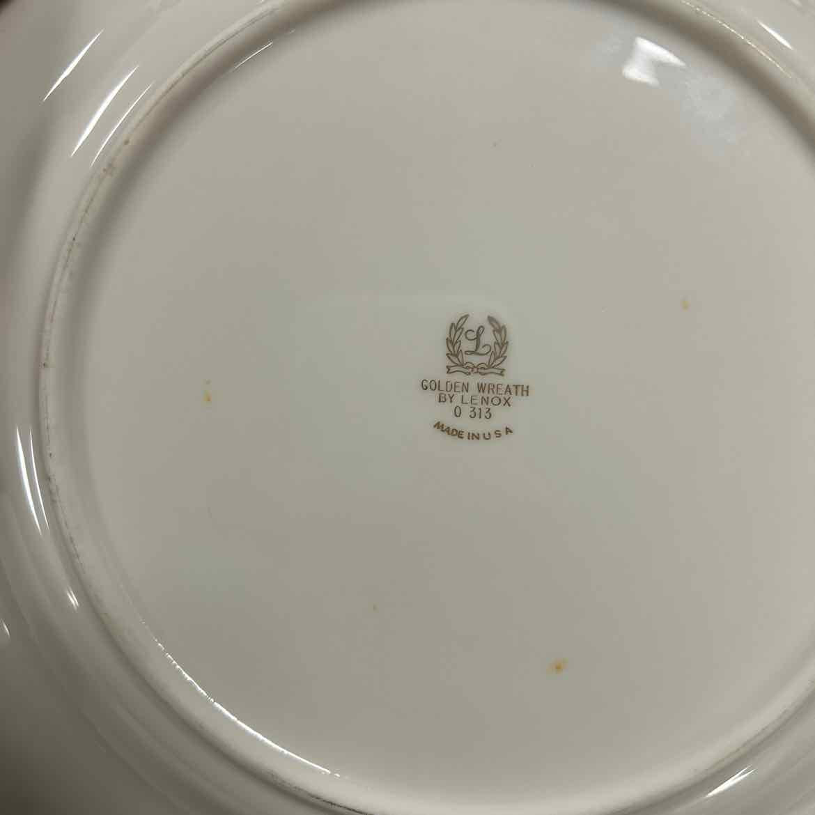 6 Lenox Golden Wreath Dinner Plates
