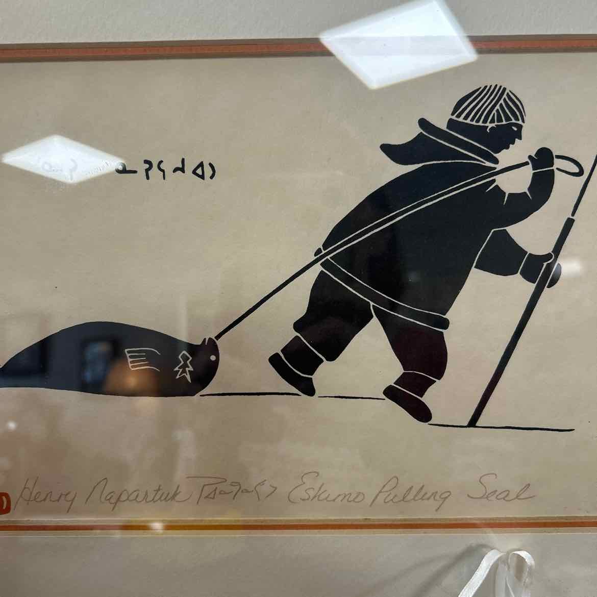 Henry Napartuk Print -Eskimo Sled