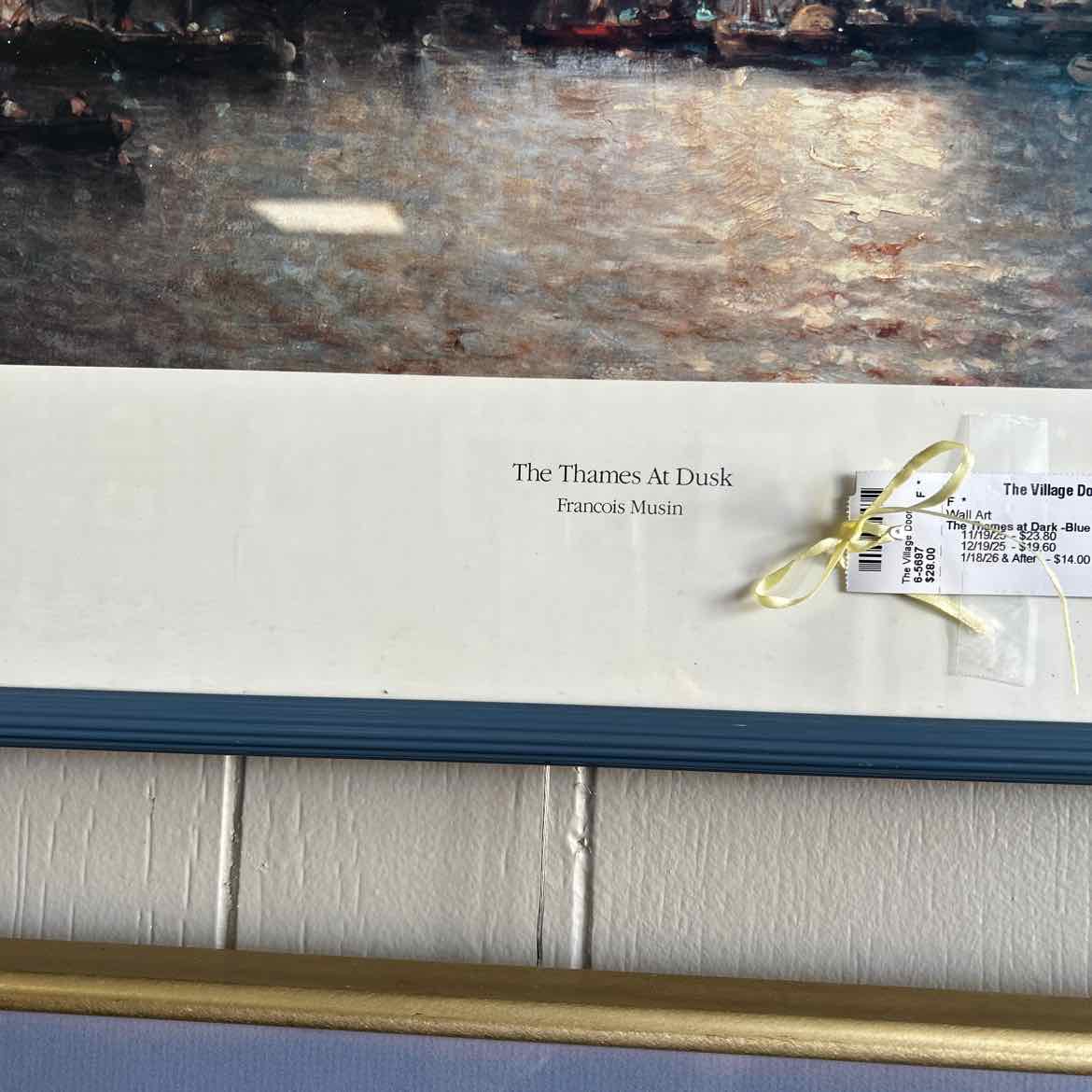 The Thames at Dark -Blue Scene Picture