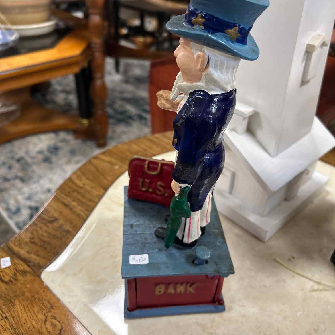 Vintage Cast Iron Uncle Sam Bank