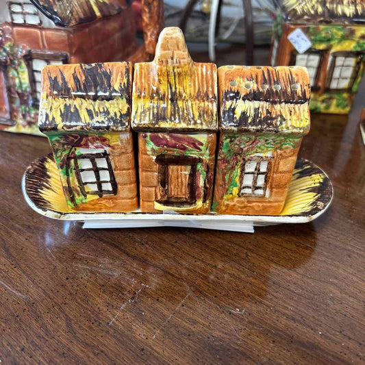 Vintage 4 pc n English Cottage Condiments