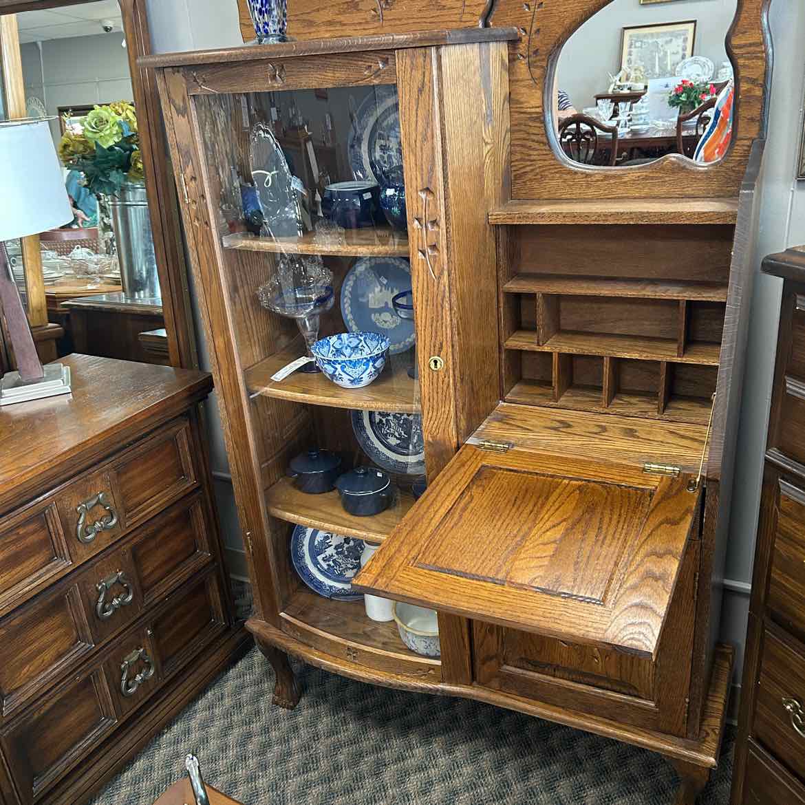 Reproduction Vintage Secretary/Cabinet