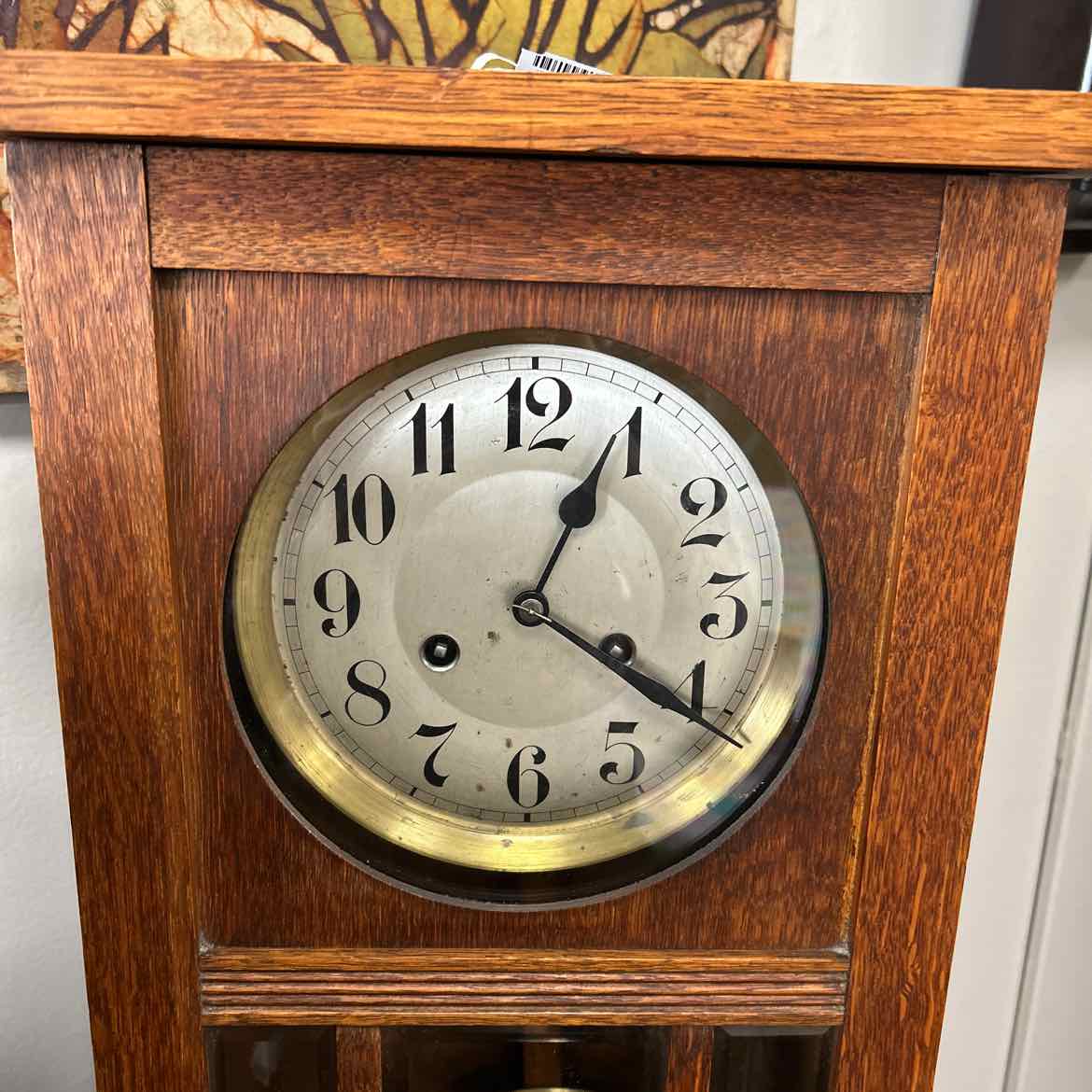 Vintage Wood Wall Clock -Working