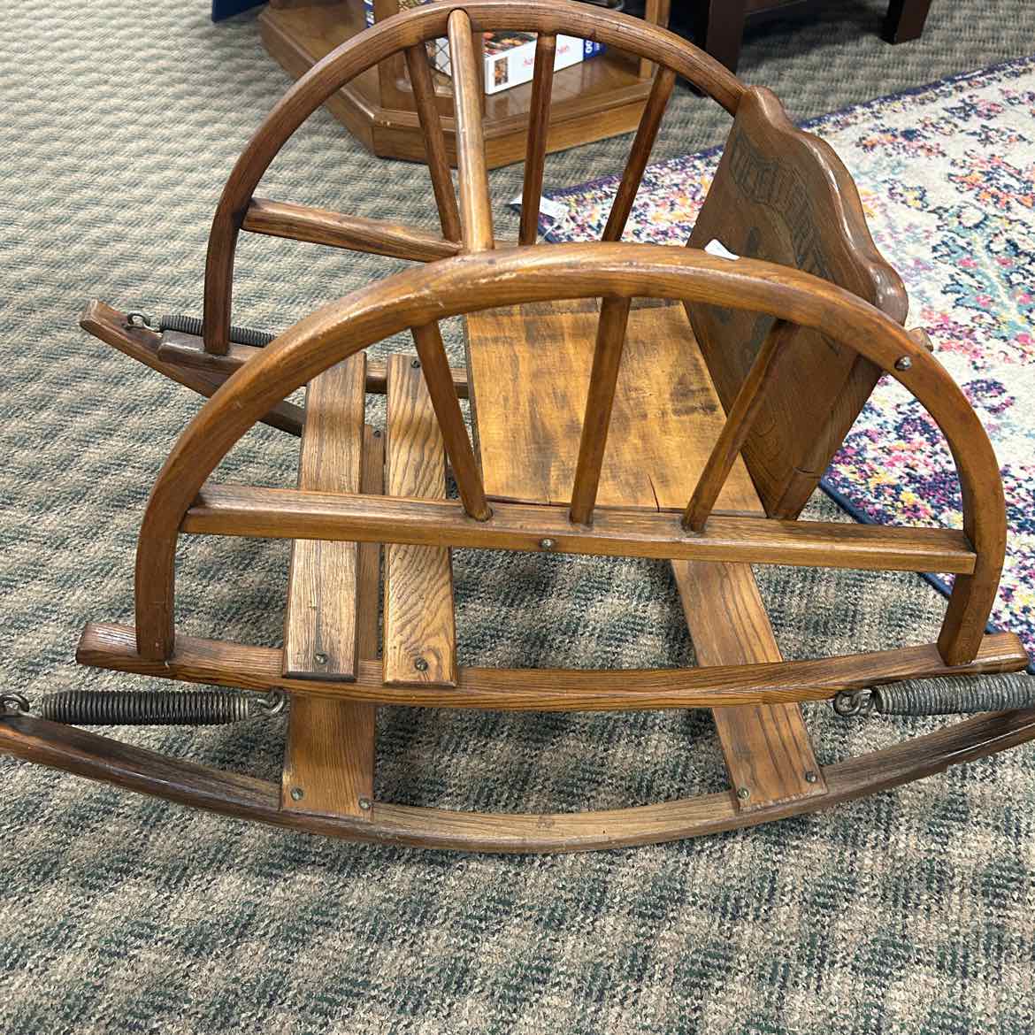 Vintage Wooden Baby Rocker