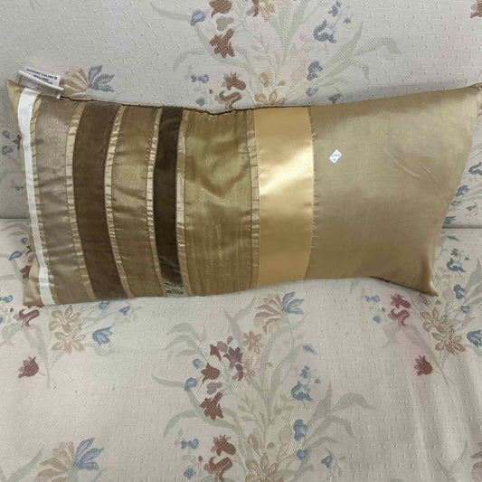 Rectangular Satin Pillow w/Stripes