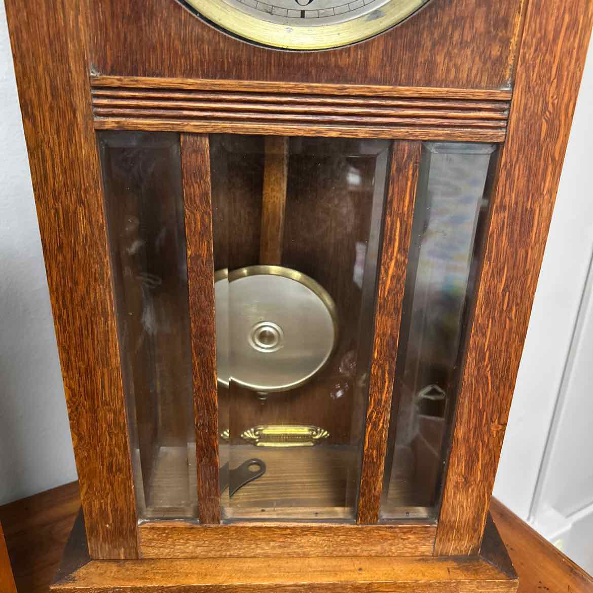 Vintage Wood Wall Clock -Working