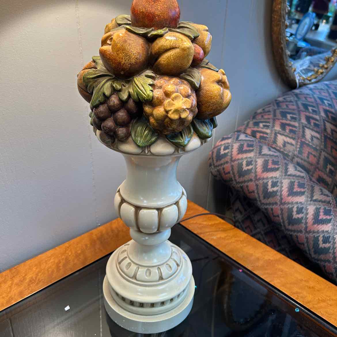 Tall Lamp w/Fruit Base