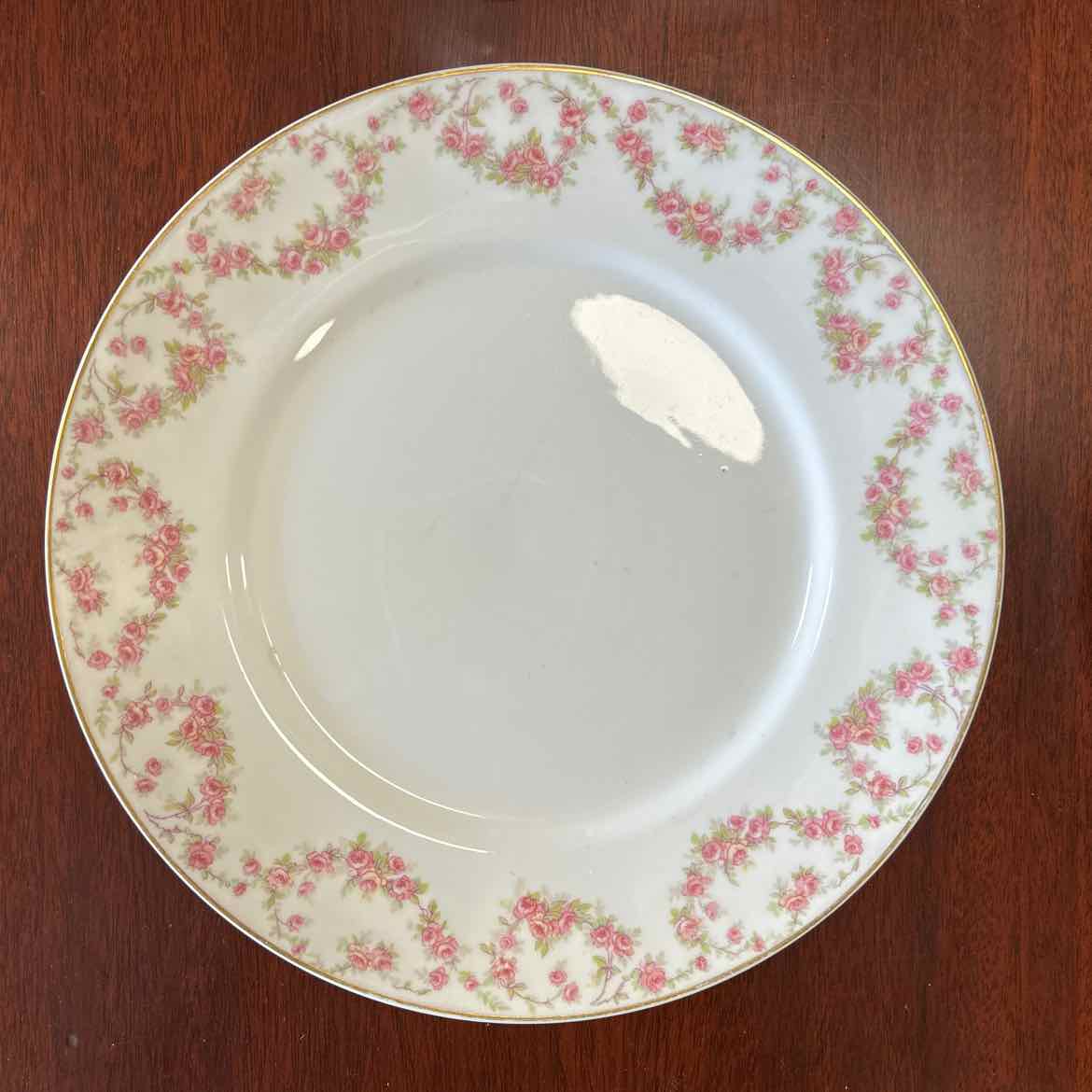 60 pc China Set w/Pink Flowers AS IS