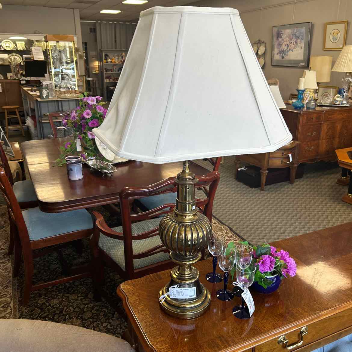 Tall Brass Lamp