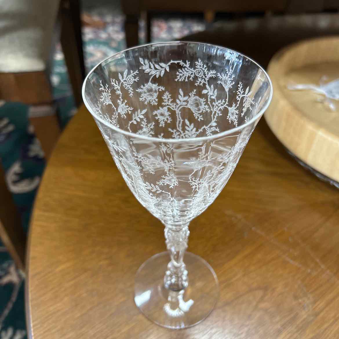 6 Fostoria Water Glasses