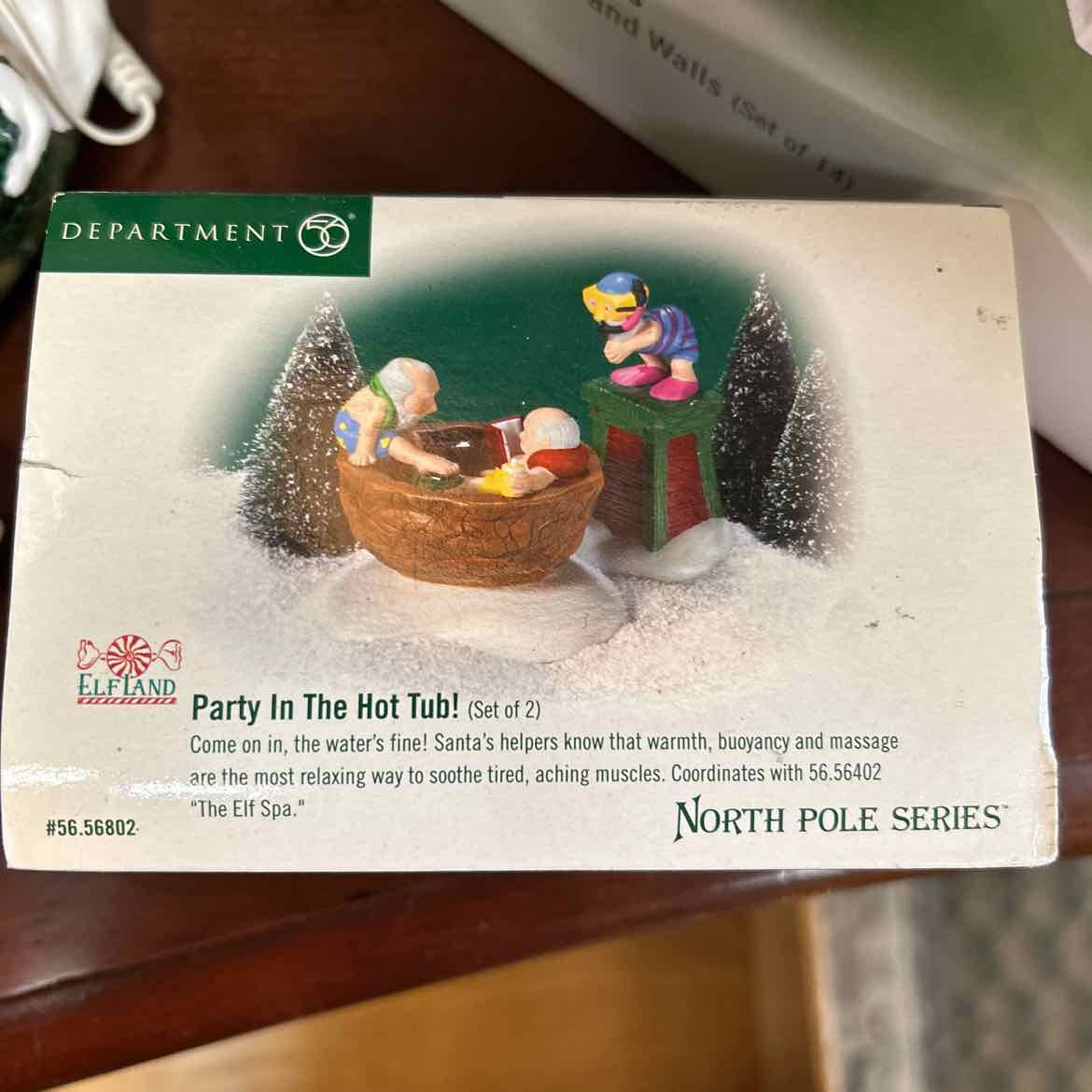 Dept 56 Party in the Hot Tub 2 pc