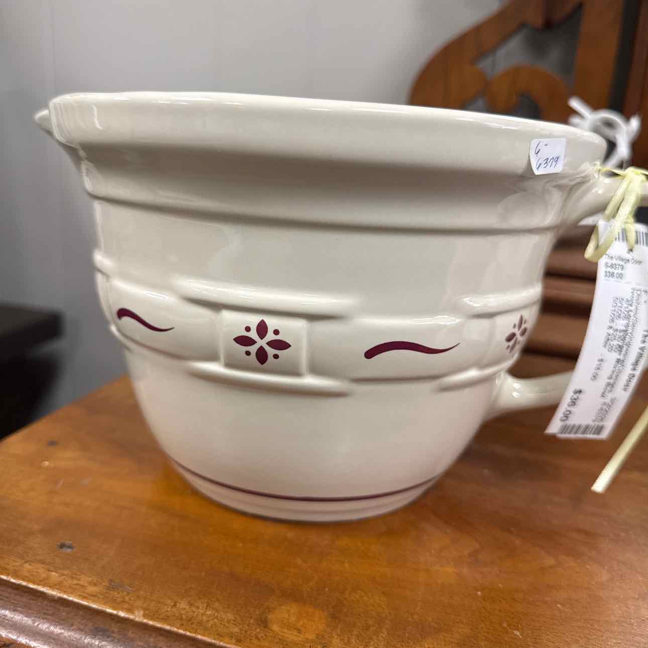 Ivory Longaberger Mixing Bowl