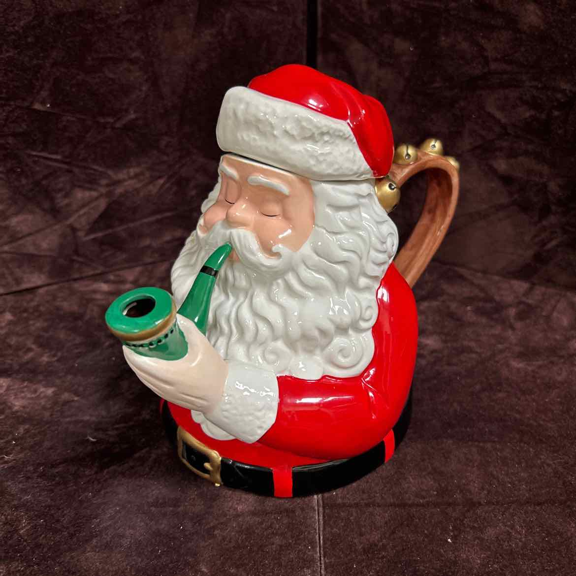 NEW Dept 56 Santa Tea Set w/4 cups & Teapot